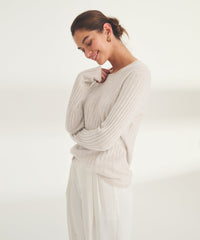 Lightweight Cashmere Ribbed Sweater