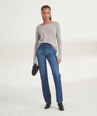 Lightweight Cashmere Boatneck Sweater