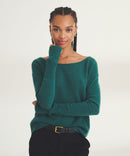 Lightweight Cashmere Boatneck Sweater