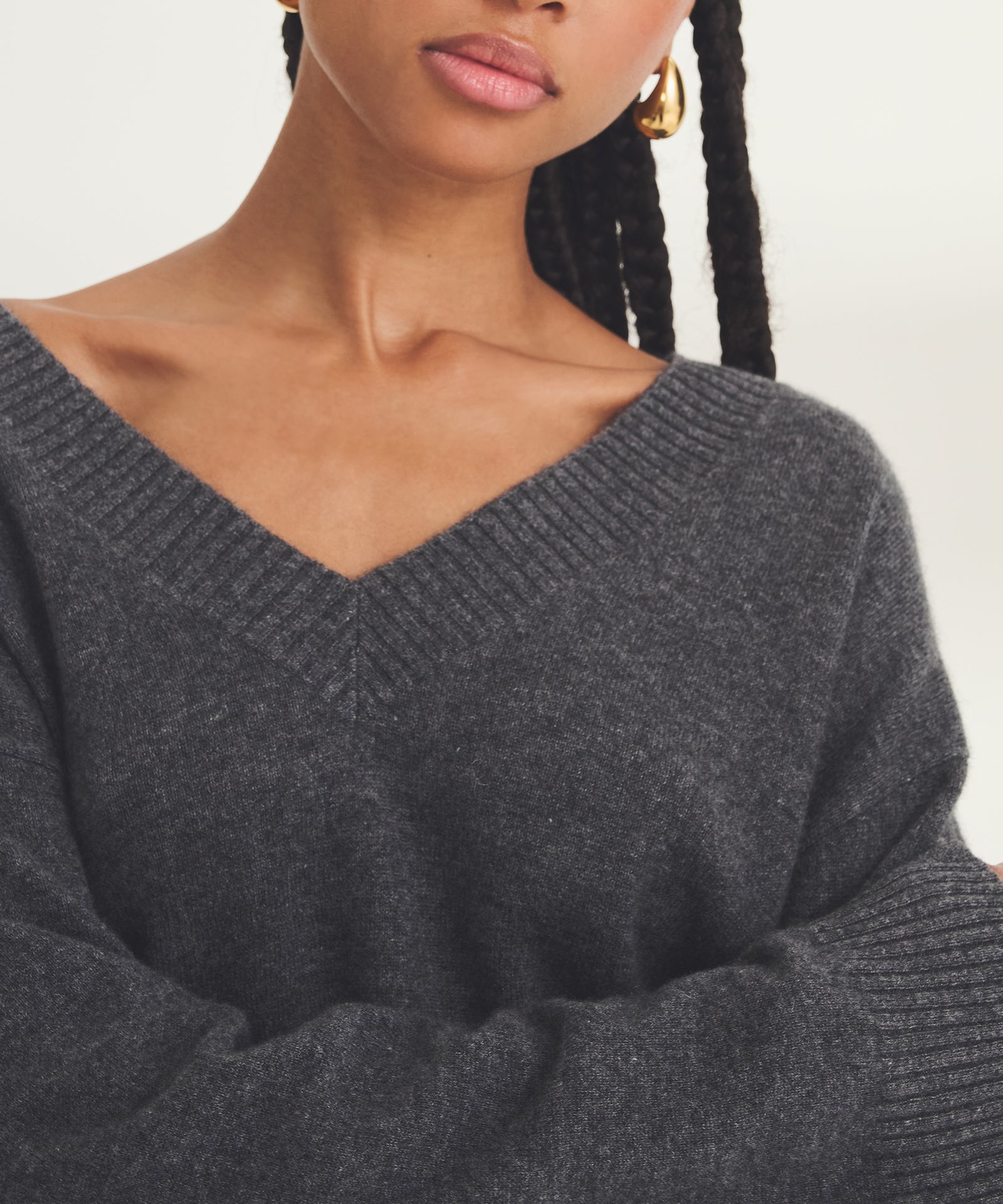 Signature Cashmere V-Neck Sweater