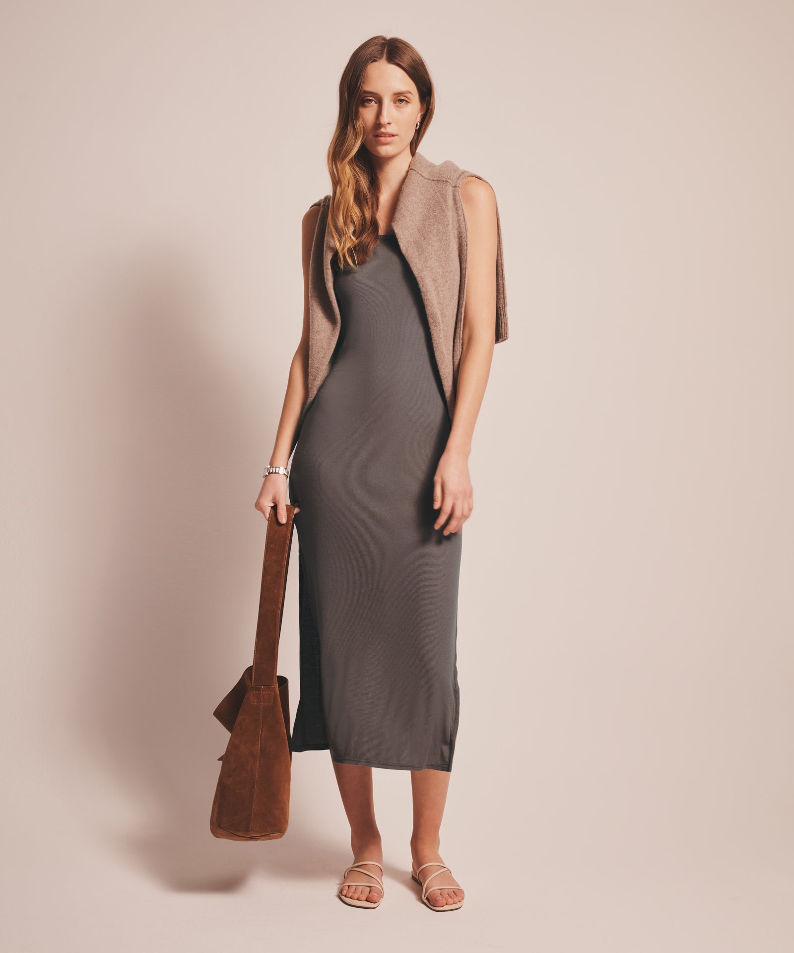 Baby Rib Slip Dress