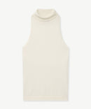 Fancy Cashmere Sleeveless Turtleneck