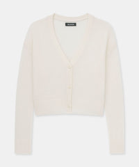 Featherweight Cashmere Cropped Cardigan