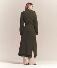 Full Length Two Piece Knit Coat