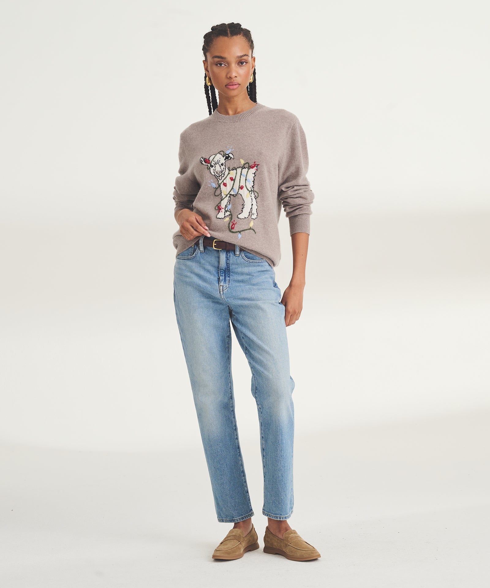 Unisex Signature Cashmere Holiday Goat Sweater