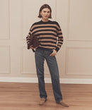 Signature Cashmere Striped Crewneck Sweater