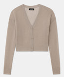 Featherweight Cashmere Cropped Cardigan