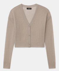 Featherweight Cashmere Cropped Cardigan