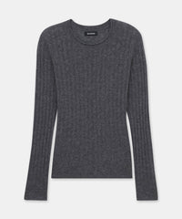 Lightweight Cashmere Ribbed Sweater