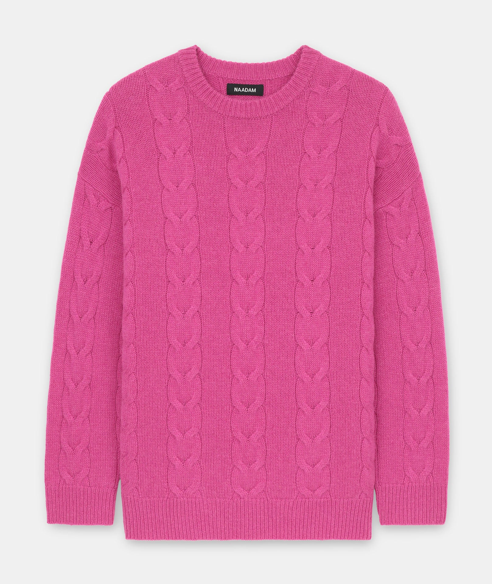 Luxe Cashmere Cable Crewneck