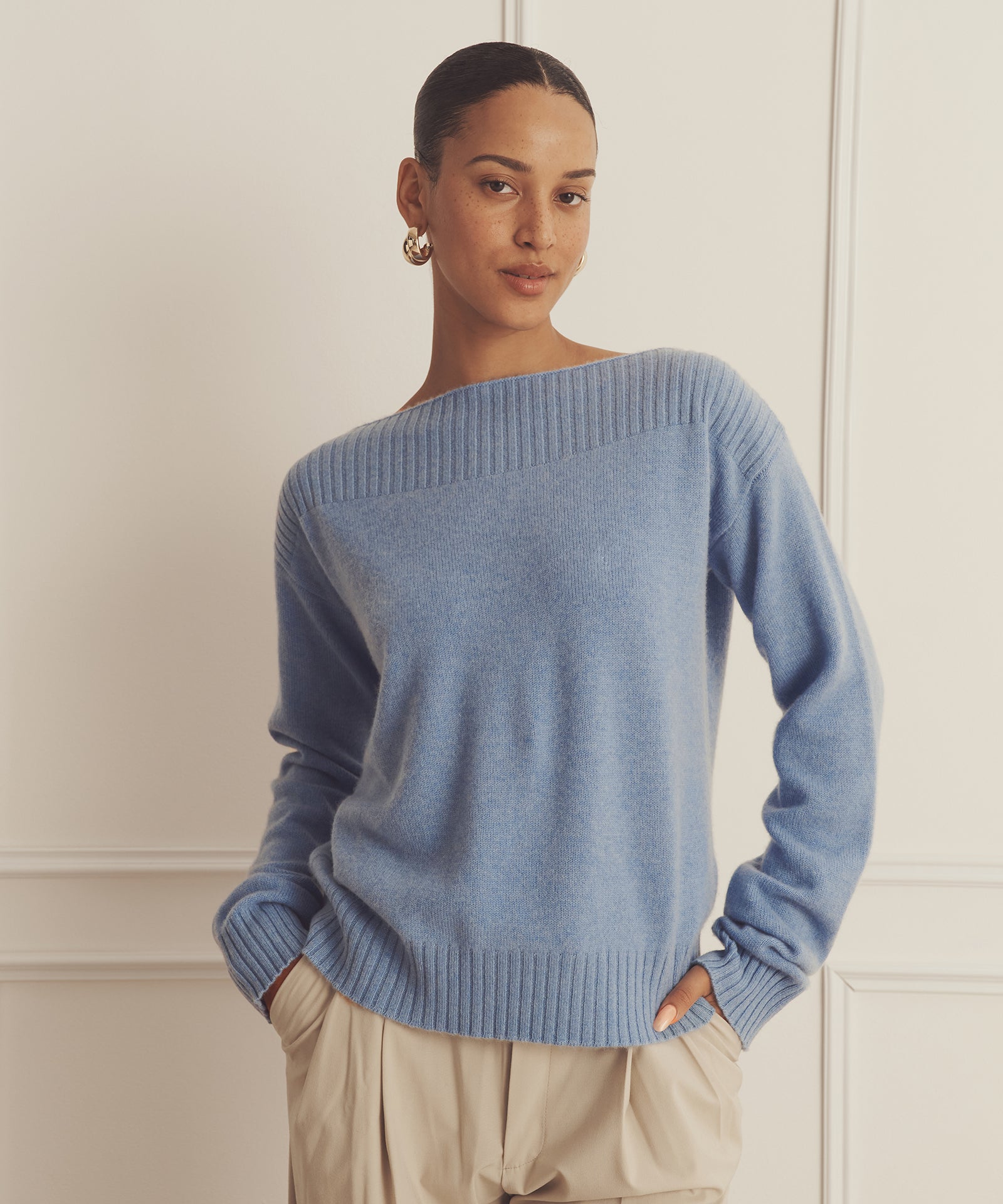 Luxe Cashmere Boatneck