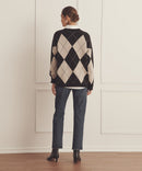 Luxe Cashmere Argyle Crewneck