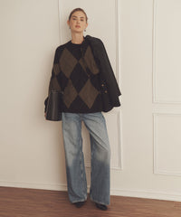 Luxe Cashmere Argyle Crewneck