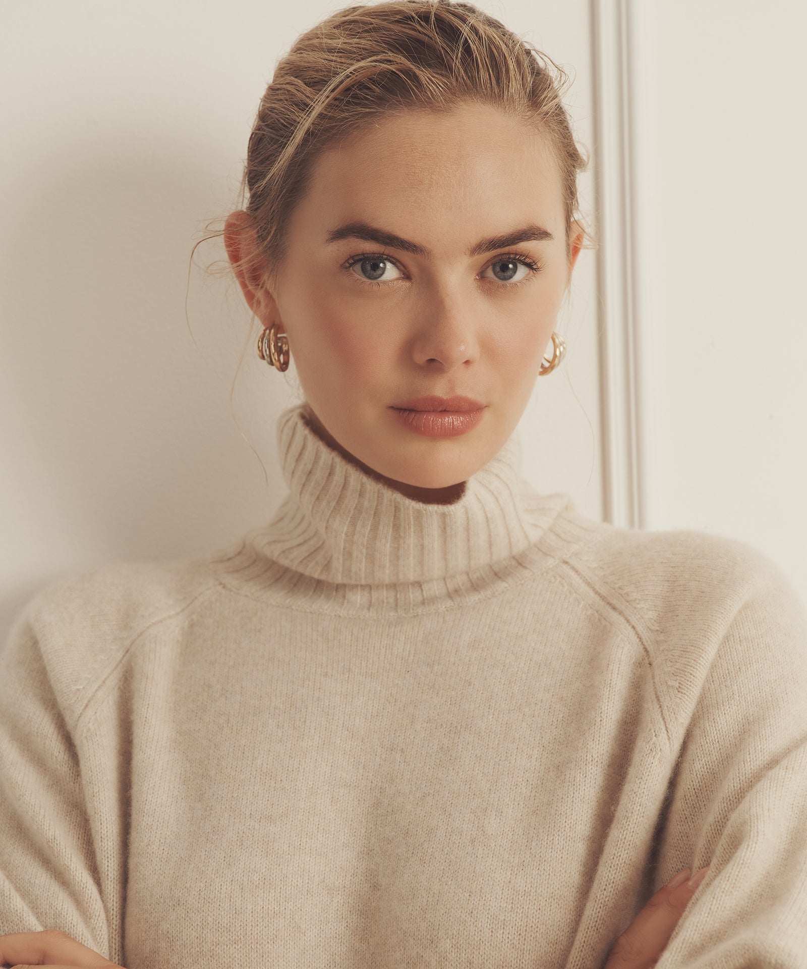 Luxe Cashmere Turtleneck Dress