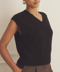 Luxe Cashmere V-Neck Vest