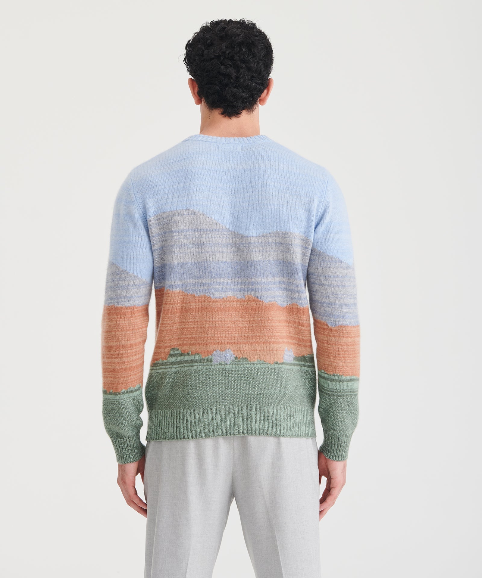 Unisex Signature Cashmere GOAT Mongolia Landscape Sweater