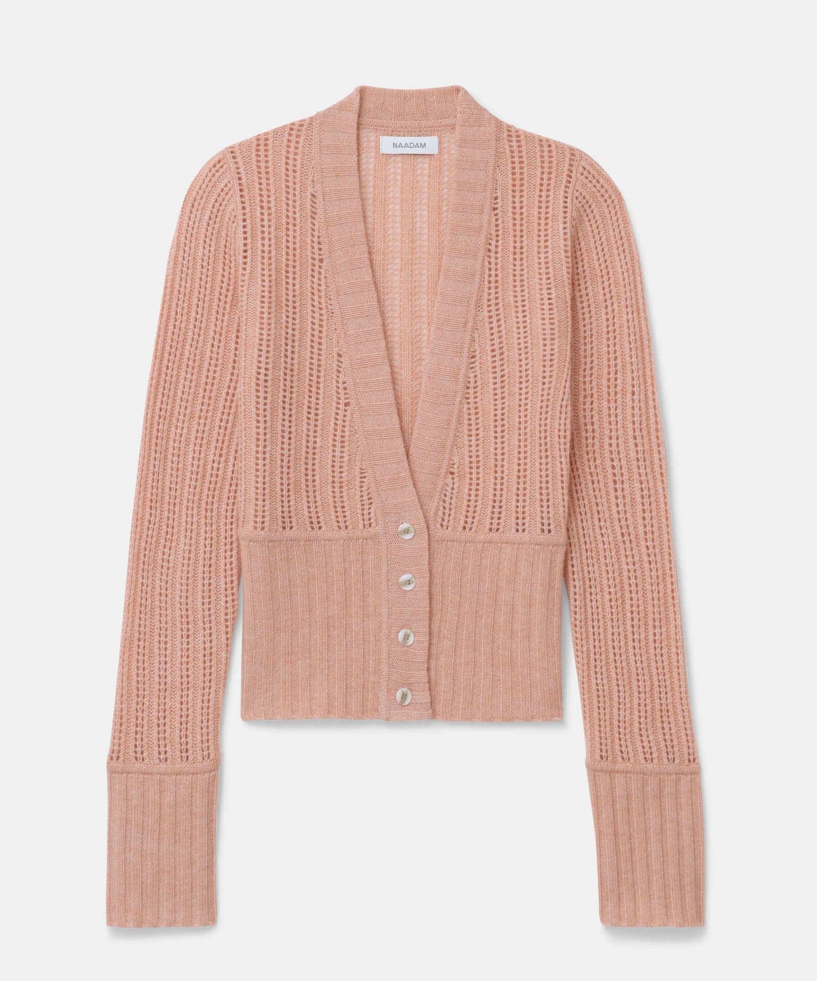 Cashmino Pointelle Cardigan