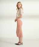 Cotton Silk Pointelle Skirt