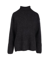 Luxe Cashmere Side-Button Turtleneck