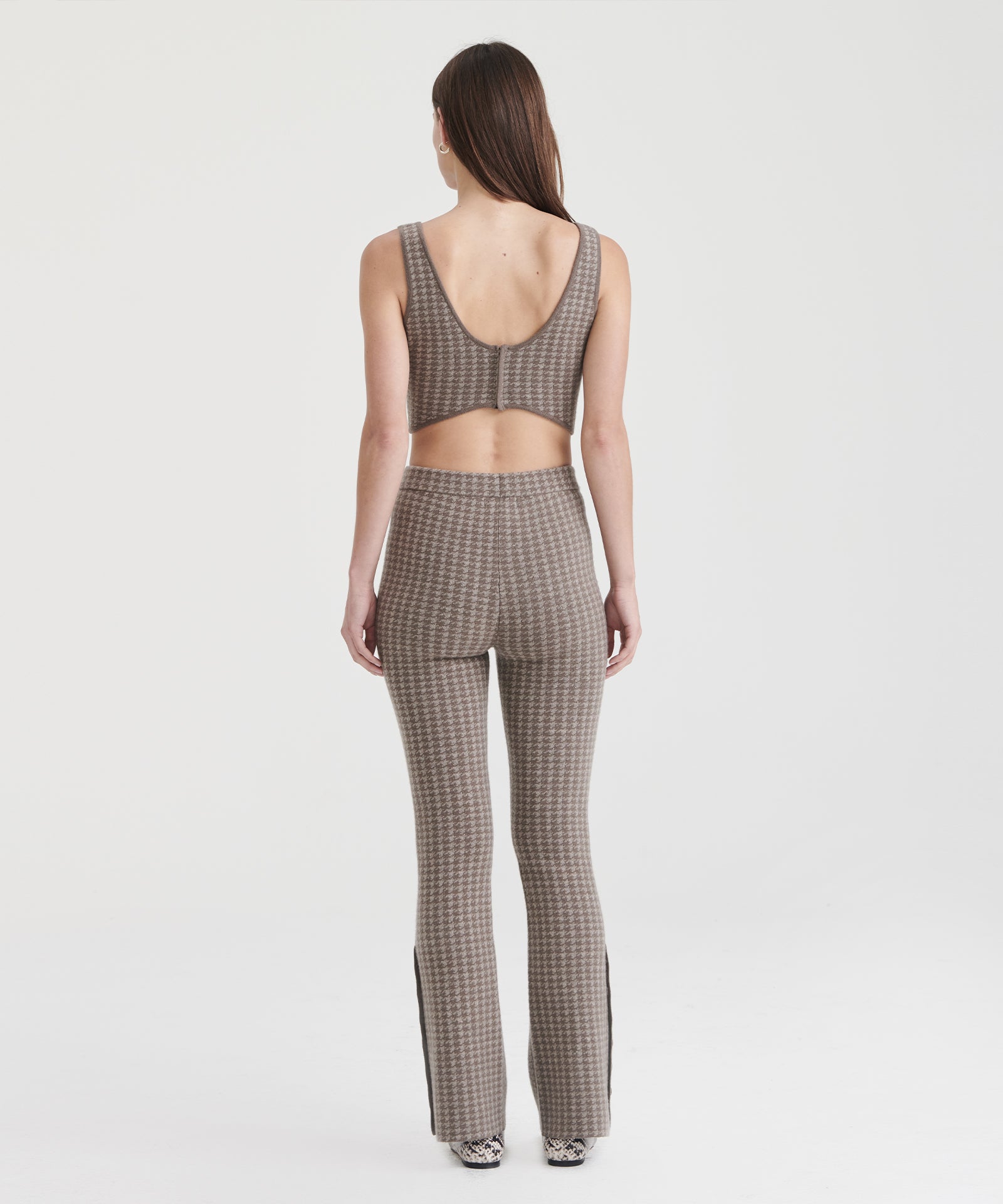 Luxe Houndstooth Jacquard Pant