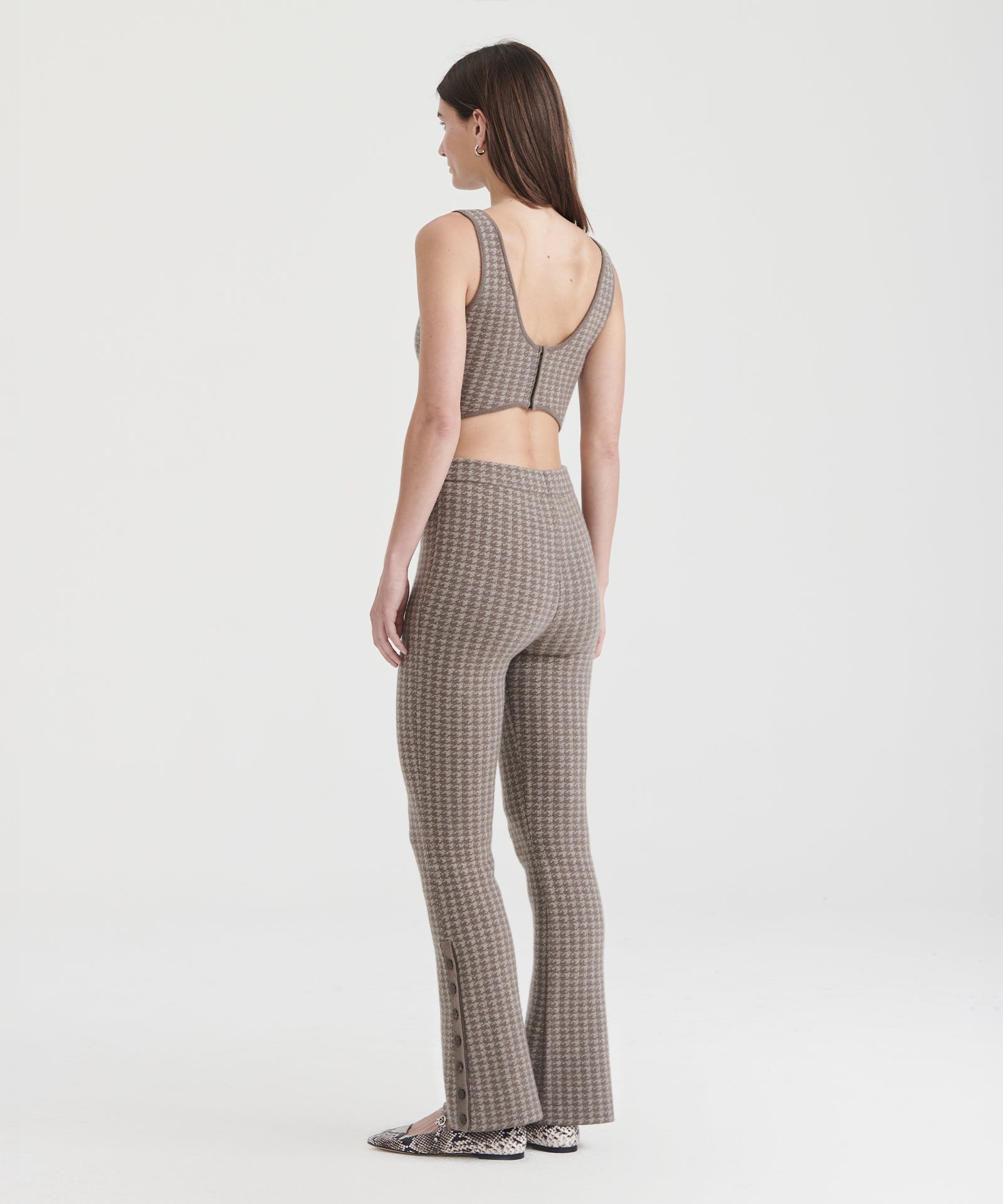 Luxe Houndstooth Jacquard Pant