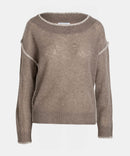 Featherweight Cashmere Embroidered Crewneck Sweater