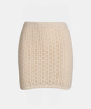 Pima Cotton Artisanal Stitch Mini Skirt