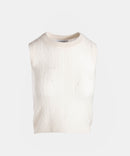 Cashmere Open Cable Sleeveless Top