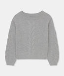 Novelty Cashmere Airy Cable Crew