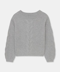 Novelty Cashmere Airy Cable Crew