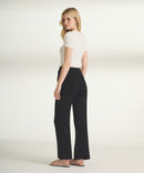 Silk Blend Pointelle Cropped Pant