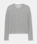 Novelty Cashmere Lace Crew