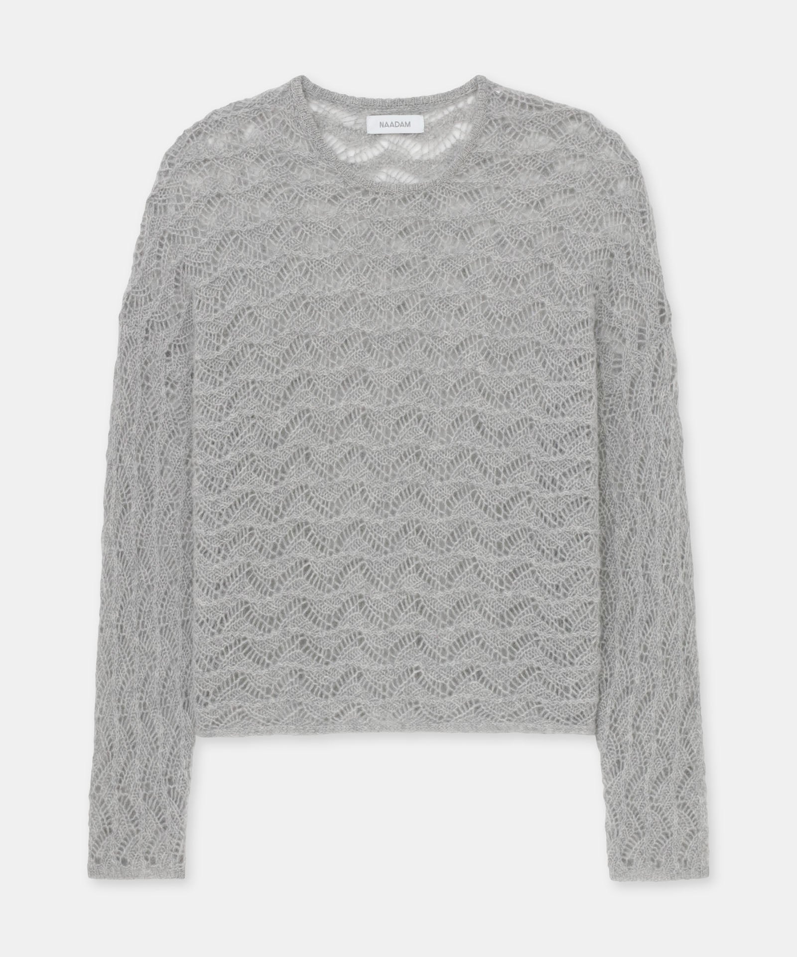 Novelty Cashmere Lace Crew