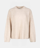 Super Luxe Cashmere Marled Fisherman Crew