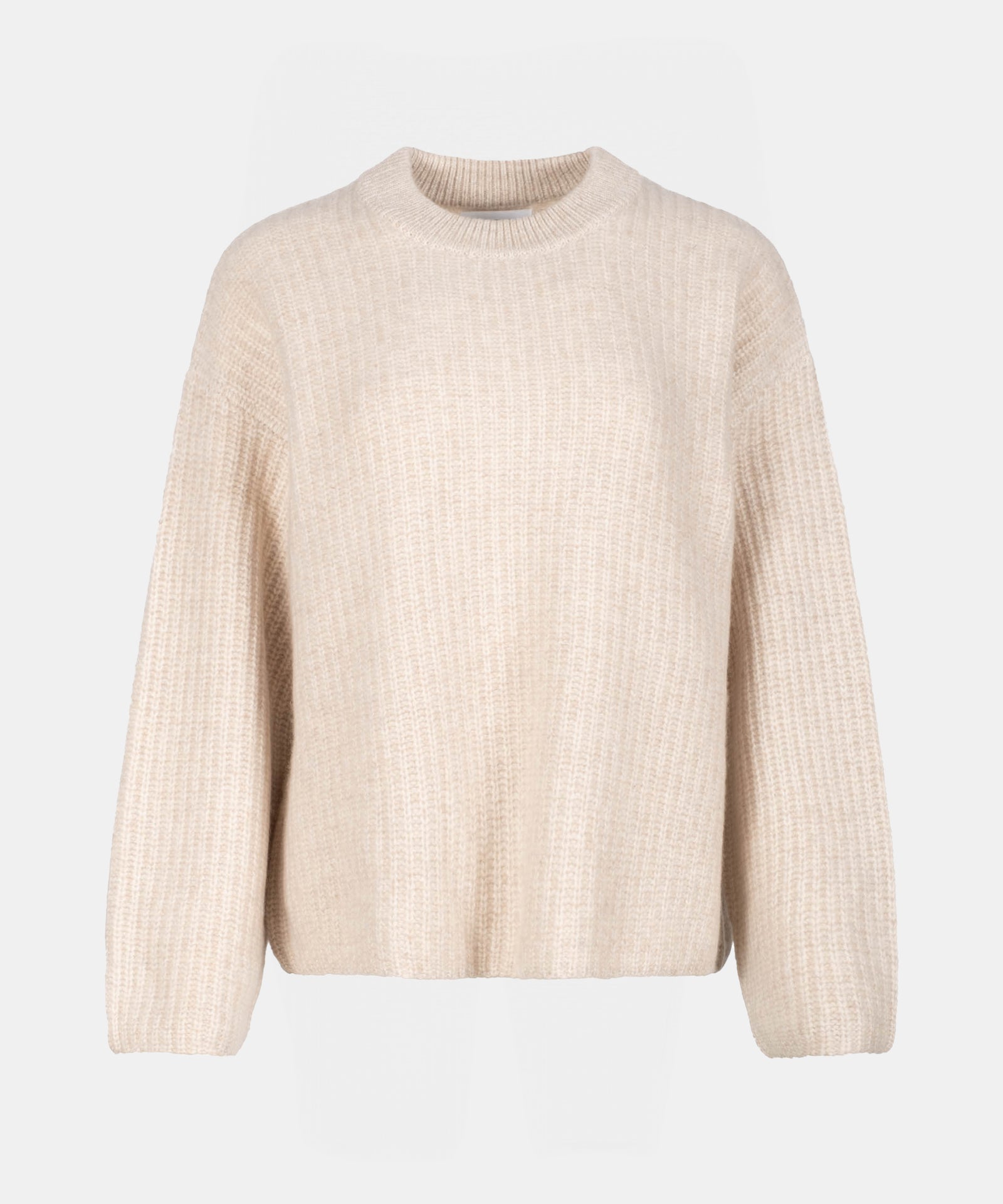 Super Luxe Cashmere Marled Fisherman Crew