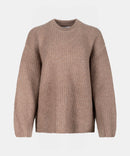 Super Luxe Cashmere Marled Fisherman Crew