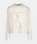 Featherweight Cashmere Layered Crewneck Sweater