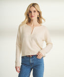 Luxe Cashmere V-Wire Sweater