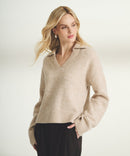 Super Luxe Cashmere Marled Polo