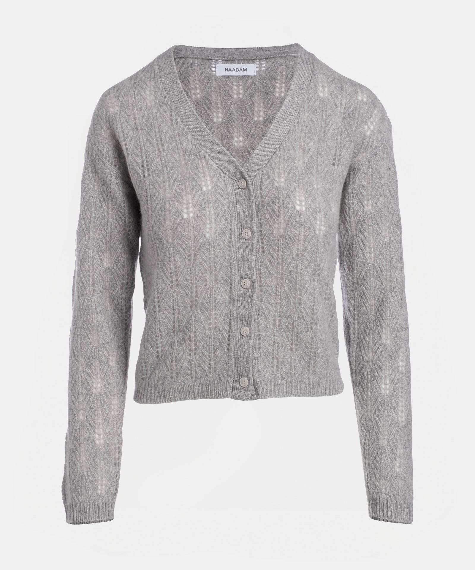 Cashmere Pointelle Cardigan