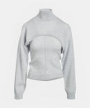 Cashmere Two Piece Turtleneck with Pintucks