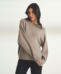 Super Luxe Cashmere Oversized Crew