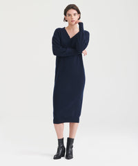 Signature Cashmere V-Neck Dress