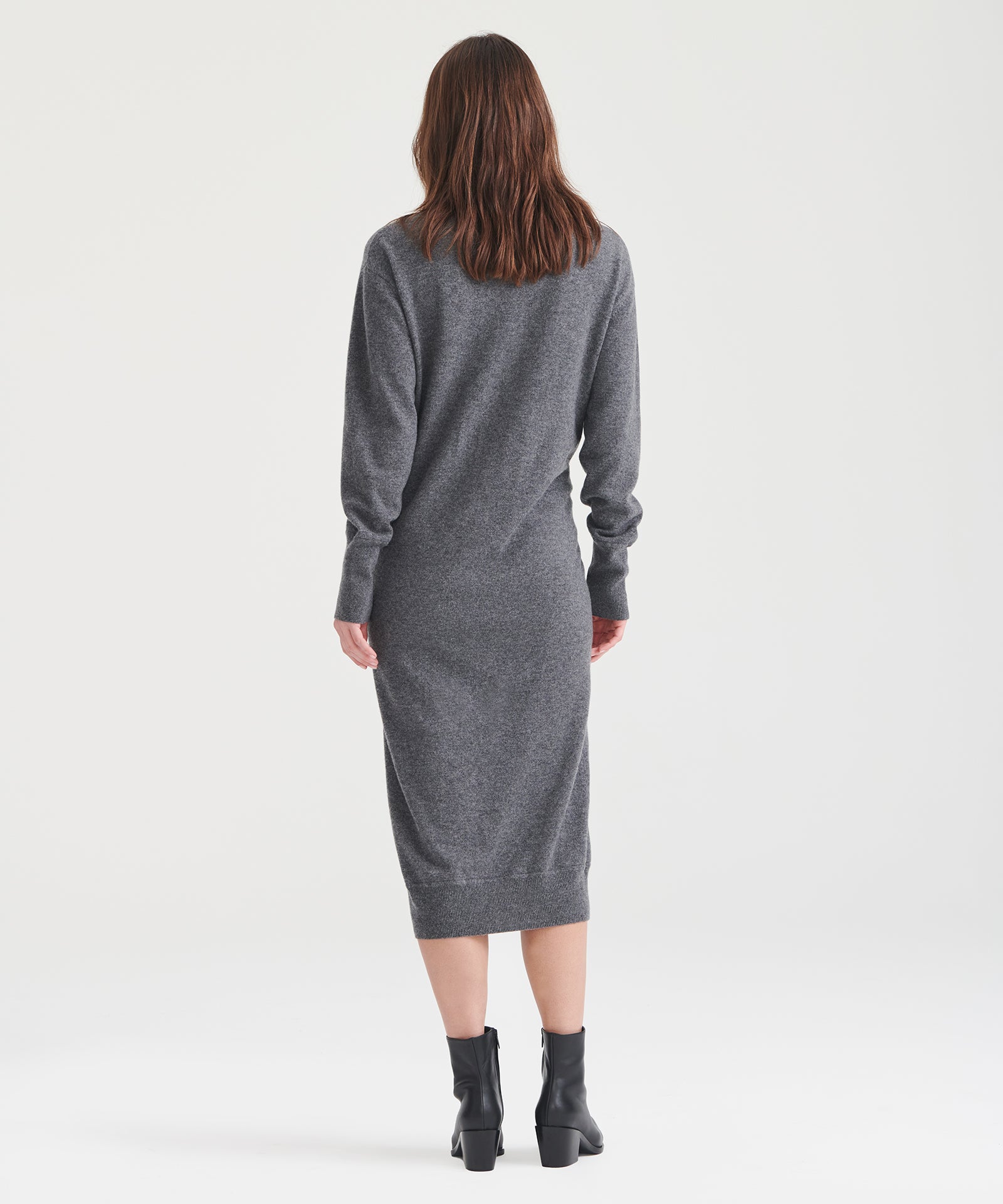 Signature Cashmere V-Neck Dress