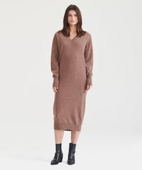 Signature Cashmere V-Neck Dress