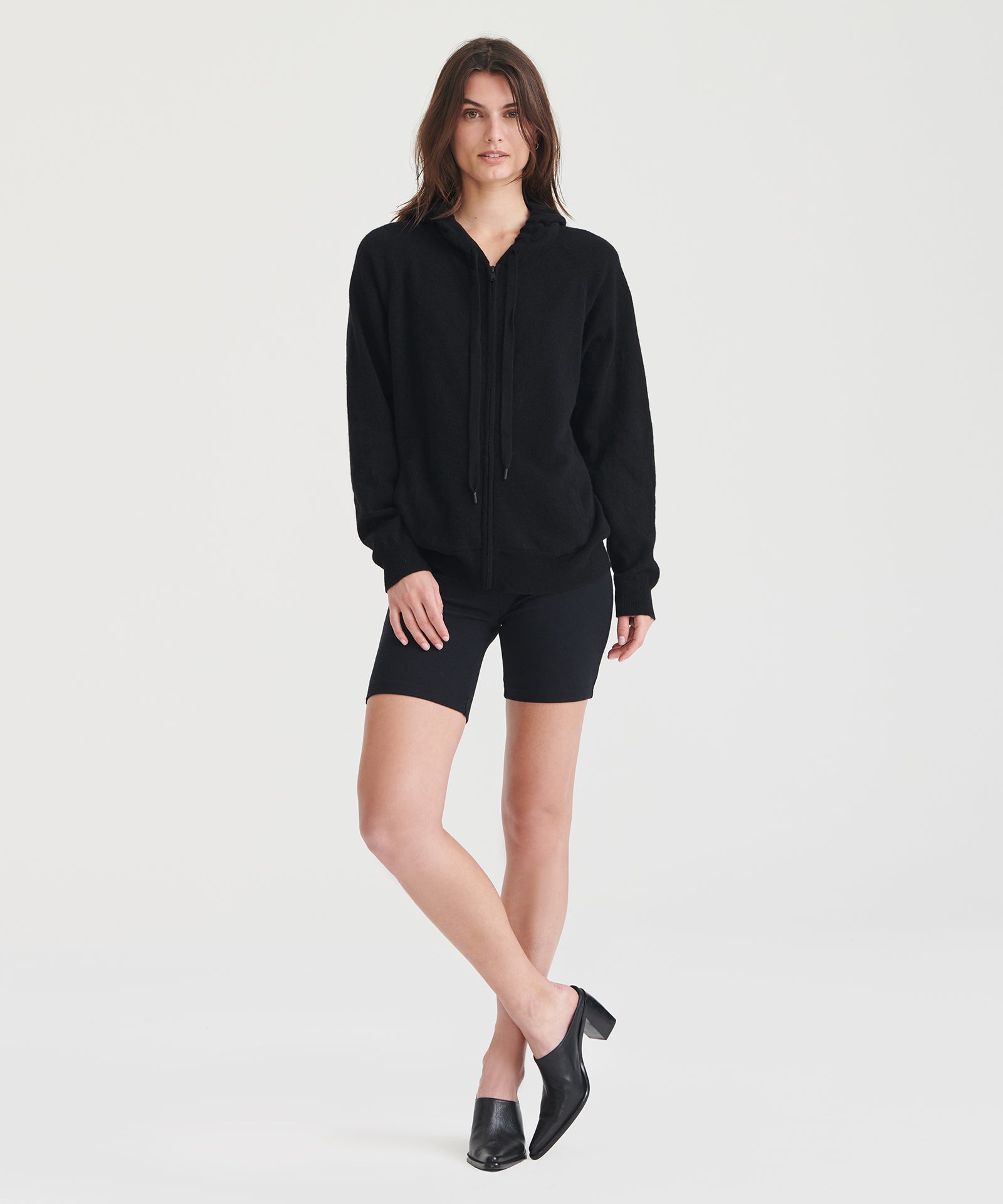 Signature Cashmere Zip Up Hoodie