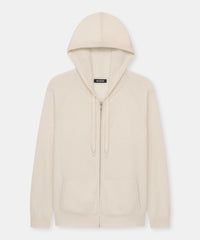 Signature Cashmere Zip Up Hoodie