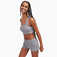 Ribbed Lightweight Cropped Tank