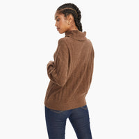 Cashmere Relaxed Ribbed Turtleneck