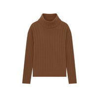 Cashmere Relaxed Ribbed Turtleneck